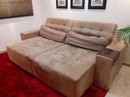 Título do anúncio: Vendo sofá retrátil de camuça.