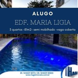 Título do anúncio: Alugo Maria Ligia/81m²/3qts/C/modulados/2vaga coberta