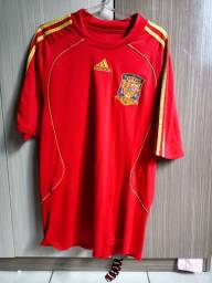 Título do anúncio: Camisa Espanha Adidas tamanho M