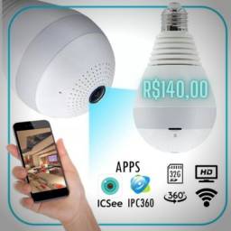 Título do anúncio: Lampada Camera Espiã Ip Icsee Com Wifi Panorama 360° - Pronta Entrega - 