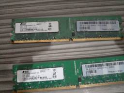 Título do anúncio: 2x Memória RAM 2GB DDR2