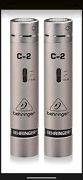 Título do anúncio: Microfones Behringer C-2 condensador  cardióide prateado