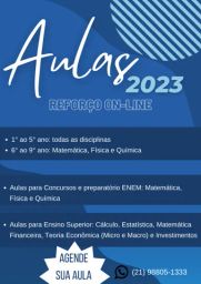 Aulas Particulares de Matemática e Química para alunos do CSVP