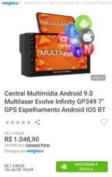 Título do anúncio: central multimídia android 9.0 multilaser evolve Infinity gp349  
