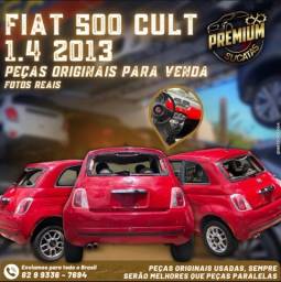 Título do anúncio: Sucata baixada Fiat 500 1.4 cult 2014 para venda de peças.