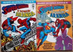 Título do anúncio: Super Homem E O Homem Aranha Nº 1 e Nº 4 - Estado de banca