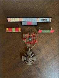 Título do anúncio: medalha croix de guerre 1914-1918 francesa com ribbons