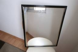 Título do anúncio: Espelho c/ Moldura Preto 53 cm x 43 cm x 1 cm