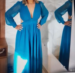 Título do anúncio: Vestido Azul Lindo!