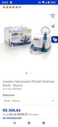 Título do anúncio: Inalador Nebulizador Portátil Medicate Bivolt - Branco
