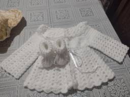 Título do anúncio: Conjunto de crochê feminino para bebê