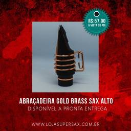 Título do anúncio: Abraçadeira Brass Gold para Sax Alto