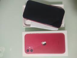 Título do anúncio: iPhone 11 Red 64g Bem novinho!!
