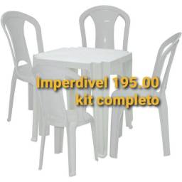 Título do anúncio: Kit 1 mesa e 4 Cadeiras 195.00