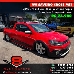 Saveiro Cross 2021 Vermelho Ravena! 