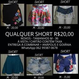 Título do anúncio: shorts novos - Tamanho M 36 - qualquer um R$ 20,00