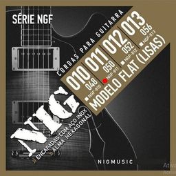 Título do anúncio: Ngf811 Jogo De Cordas P/ Guitarra 011 050 Nig Flat Aço Inox