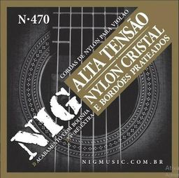 Título do anúncio: Encordoamento Violão Nylon Cristal Nig Tensão Alta N470