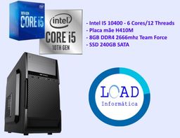 Título do anúncio: PC i5 10400 10a geração + 8gb ddr4 + SSD 240GB (Novo com NF e Garantia)