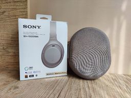 Título do anúncio: Fone ouvido headphone over-ear sem fio Sony WH-1000XM4 silver headset bluetooth