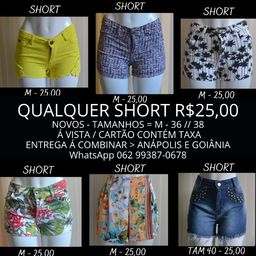 Título do anúncio: shorts jeans novos - qualquer 1 R$ 25,00 - Tamanho M 36