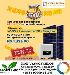 Título do anúncio: Energia Solar por apenas 1.323,00/MÊS