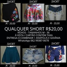 Título do anúncio: shorts novos - qualquer 1 R$ 20,00 - Tamanho M 36
