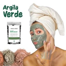 Título do anúncio: Argila Verde Pó Máscara Facial E Corporal Pacote De 1 Kg