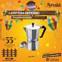Título do anúncio: Cafeteira Expresso Italiana - Entrega grátis