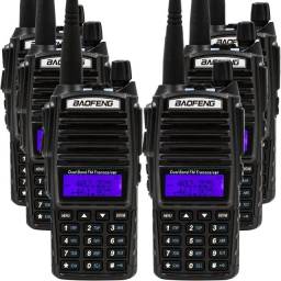 Título do anúncio: 6 Rádio Comunicador Baofeng Dual Band Vhf UHF Portátil UV-82