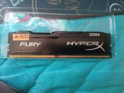 Título do anúncio: Memória Gamer Kingston Fury Hyperx Ddr4 4gb 2400 Mhz Desktop