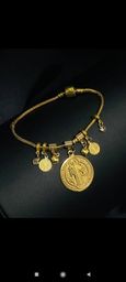 Título do anúncio: Pulseira Pandora em moeda com banho em ouro 