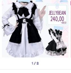 Título do anúncio: Vestido Maid Anime 