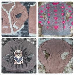 Título do anúncio: Kit de blusas em tricot com 13 peças 