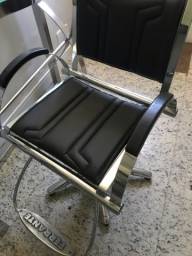 Título do anúncio: Cadeira cabeleireiro ferrante inox hidráulica 