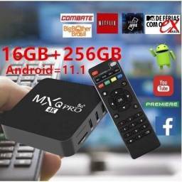 Título do anúncio: Tv Box mxq pro 4k 16gb 256 gb Android 11.1
