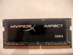 Título do anúncio: Memória Ram Impact Ddr4  16gb 1 Hyperx Hx429s17ib/16
