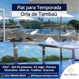 Título do anúncio: Flat para Temporada na Orla de Tambaú, João Pessoa - PB:
