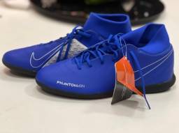 Título do anúncio: Chuteira Futsal Nike Phanton Vision Club  - azul/prata