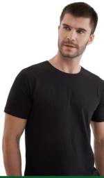 Título do anúncio: Camiseta Basica 100% algodão preta