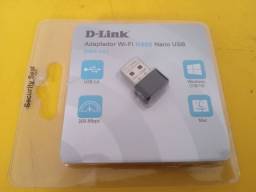 Título do anúncio: Adaptador Wifi Usb Nano 300Mbps DLink Dwa131
