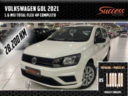 Título do anúncio: Volkswagen Gol 1.6 MSI Total Flex 4p Completo Excelente Estado Só 28.200 Km