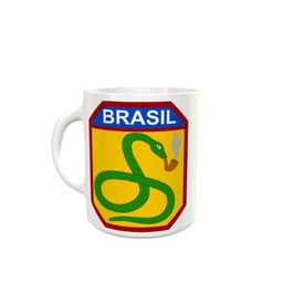 Título do anúncio: Caneca Porcelana Força Expedicionária Brasileira Ref:0001
