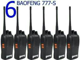 Título do anúncio: Kit Baofeng 6 Unidades de Rádios Comunicadores Walk Talk Bf-777s