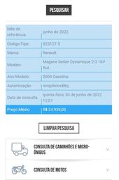 Título do anúncio: Megane 2009 sedan dinamique 2.0 com GNV