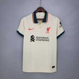 Título do anúncio: Camiseta Nike Liverpool II 2021/22 Torcedor Masculina<br><br>