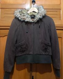 Título do anúncio: casaco jaqueta inverno capuz pelúcia pelos neve nova york europa