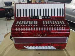 Título do anúncio: acordeon eagle 120 baixos nova