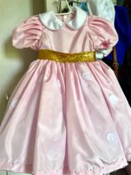 Vestido Aniversario 1 Ano Cinderela, Roupa Infantil para Bebê Usado  49137177