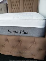 Título do anúncio: Viena Plus Tamanho Queen Colchão + Box Molas Verticoil Plumatex Top
